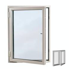 Elit Sidohängt Fönster AFS2 13x13 Vit 3-Glas Alu 100 2L