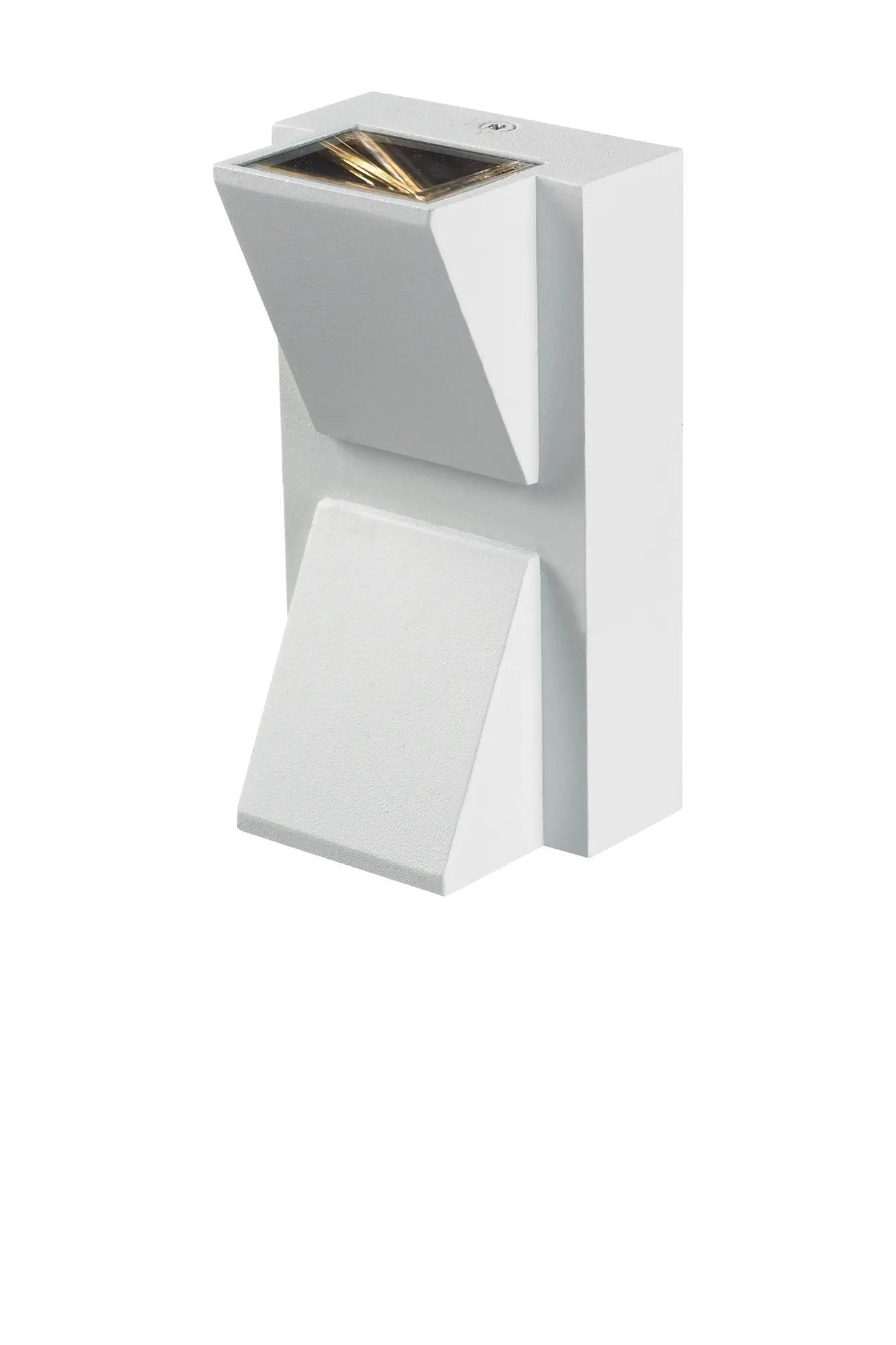 Carina Fasadlampa Vit Dubbel
