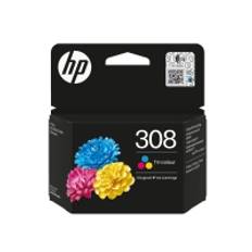 HP 308 - Gul, cyan, magenta - original - boks - blækpatron - for ENVY 6110e, 6130e, 6520e, 6530e