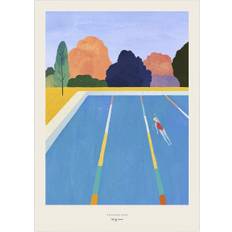 Poster & Frame Henry Rivers Afternoon Swim - 70 x 100 cm Affischer Från Magasin - Flerfarvet (70 x 100 cm)