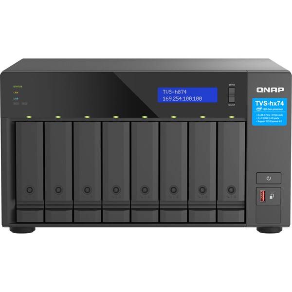 QNAP TVS-h874T-i7-32G 8-Bay NAS/storage Tower Virtualiserings Server.