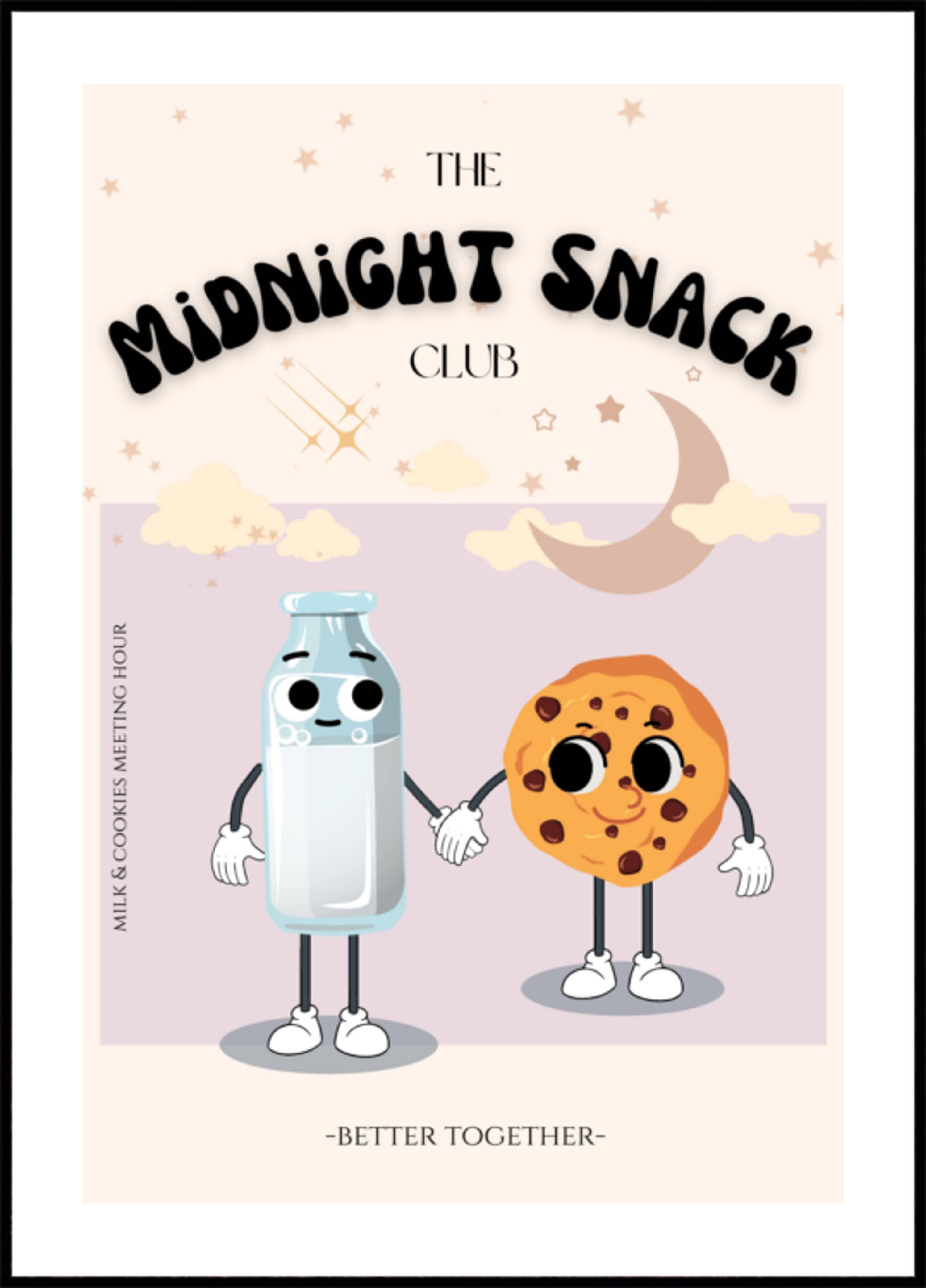 Midnight Snack Friends (40x50) - Plakater > Osorterade verk, BD