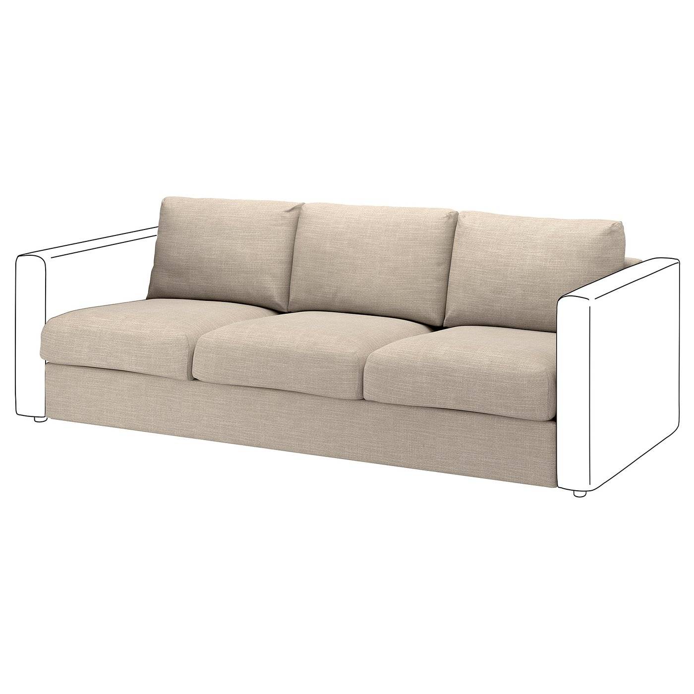 VIMLE klädsel till 3-sitssektion, Hillared beige