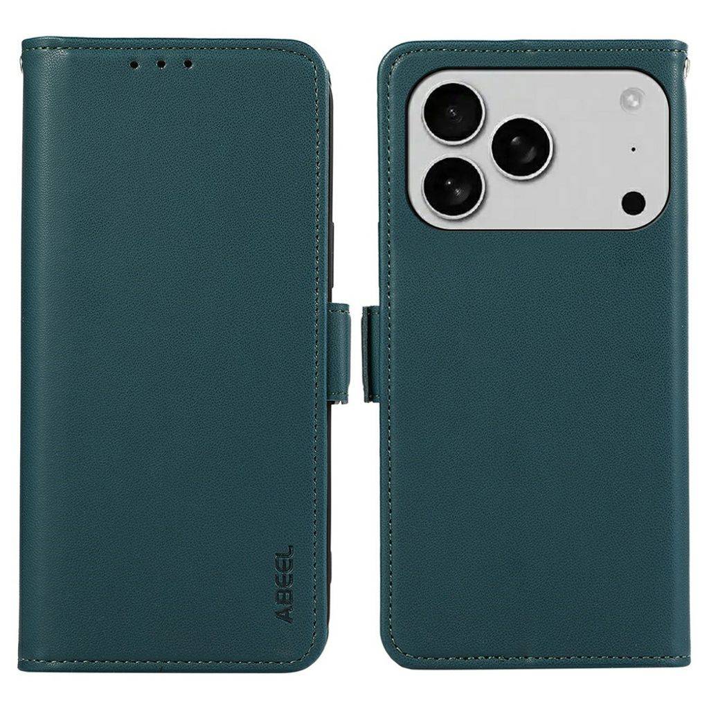 ABEEL iPhone 18 Pro Max/17 Pro Max Plånboksfodral med RFID-blockering - Grön