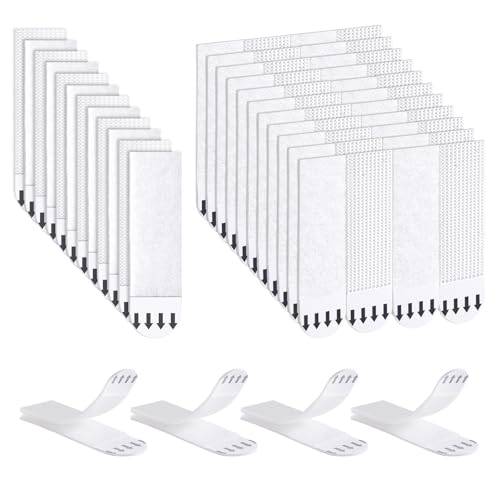 Ainiv Bilder monteringsremsor, 64 stycken affischremsor, monteringsremsor restfri] Powerstrips, monteringsremsor, monteringsremsor för bilder tejp - för affischer, ramar och speglar, 69 x 19 mm