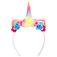 Souza Diadem m. Blommor - Enhörning - Pastel - Souza - One Size - Maskeradkläder