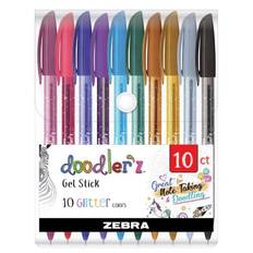 Zebra Doodler’z Gel Stick Glitter – 10 pak