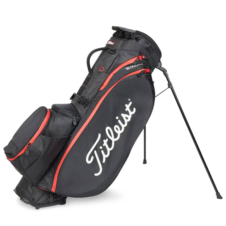 Titleist Players 5 StaDry Bærebag Sort/Sort/Rød