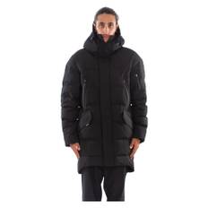 Krakatau, Kappa, Herr, Svart, L, Svart Mid-Length Down Parka