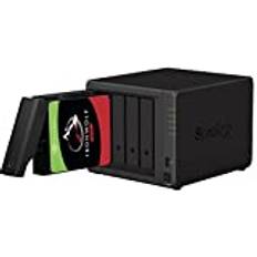 SYNOLOGY DS923+ 4GB 12TB NAS (4X 3TB) Seagate IronWolf, monterad och testad med SE DSM installerad