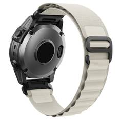 Garmin Fenix 8/7X/Descent MK2/MK2i, etc. Urrem i nylon - Hvid