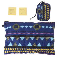 Inflatable Camping Pillow PVC Compressible Lightweight Colorful Automatic Inflatable Pillow for mörkblå färg