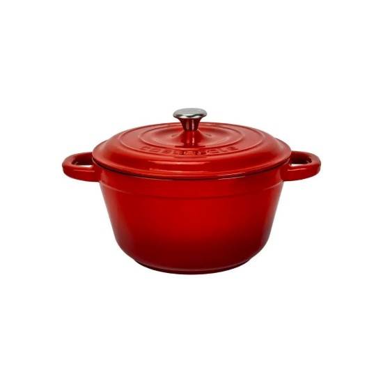 Støbejernsgryde, 22 cm/3,31 L, "New Heritage", Rød - LAVA