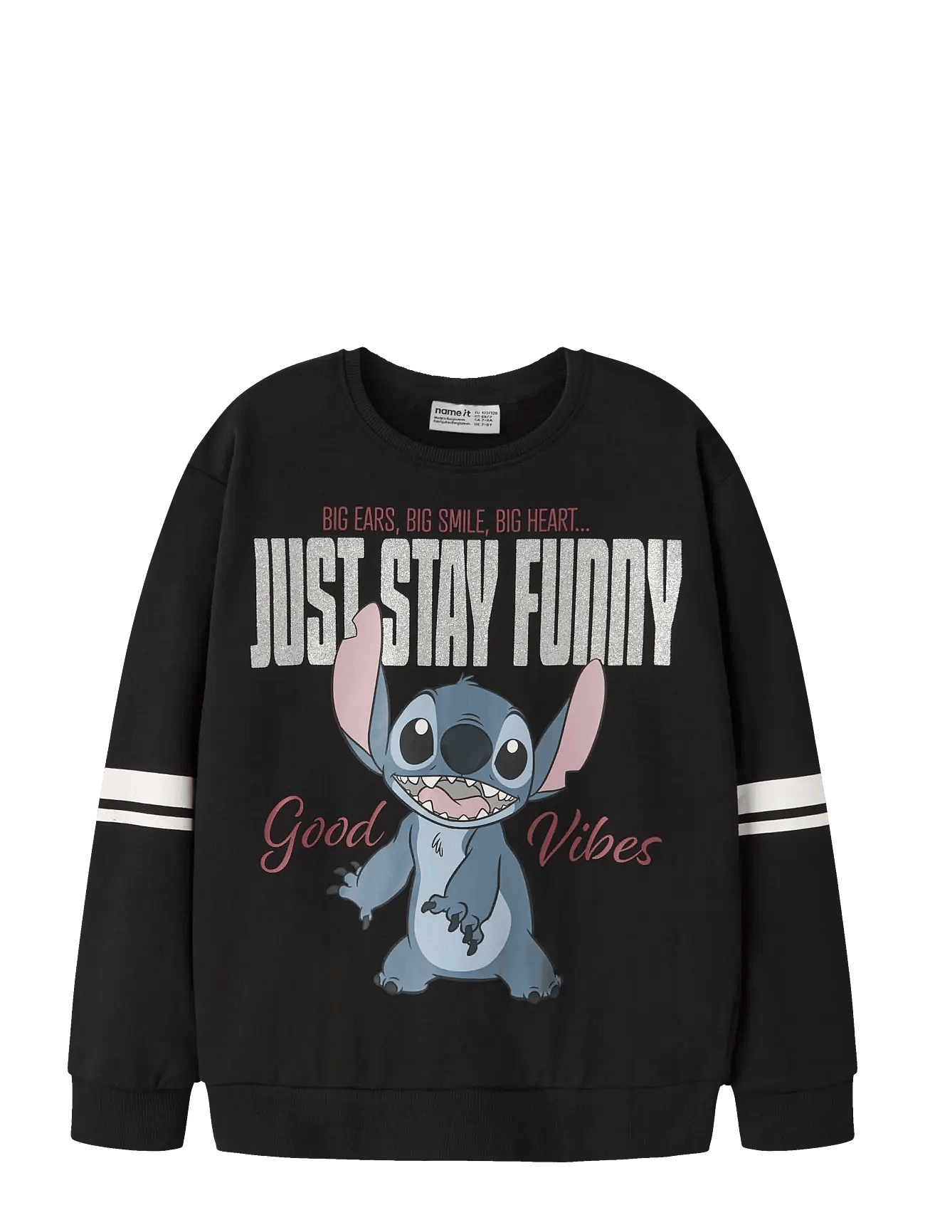 NAME IT Nkfdysmi Stitch Nreg Sweat Bru Wdi | Black | 116