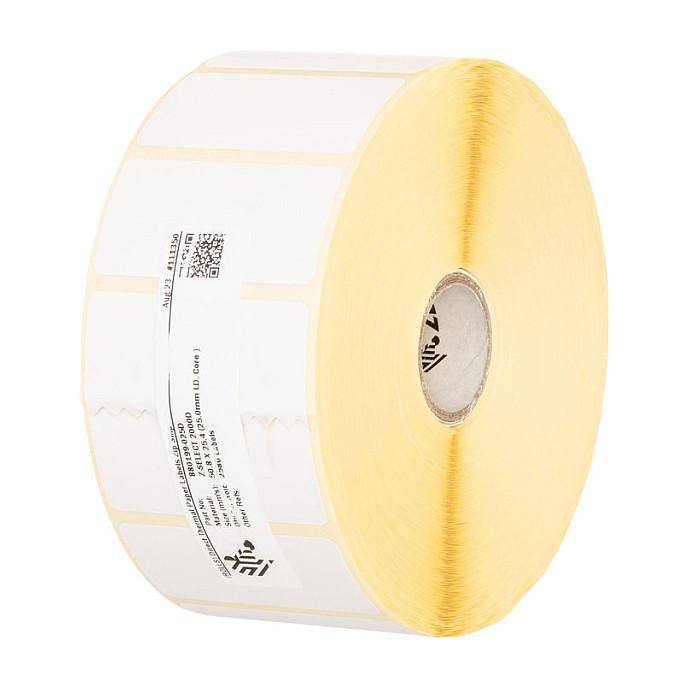 Printeretiketter Zebra Z-Select 2000D - 25,4 x 50,8 mm, 12 ruller
