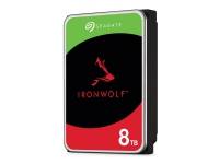 (ComputerSalg) Seagate IronWolf ST8000VN002 - Harddisk - 8 TB - intern - 3.5 - SATA 6Gb/s - buffer: 256 MB - med 3 års Seagate Rescue Data Recovery