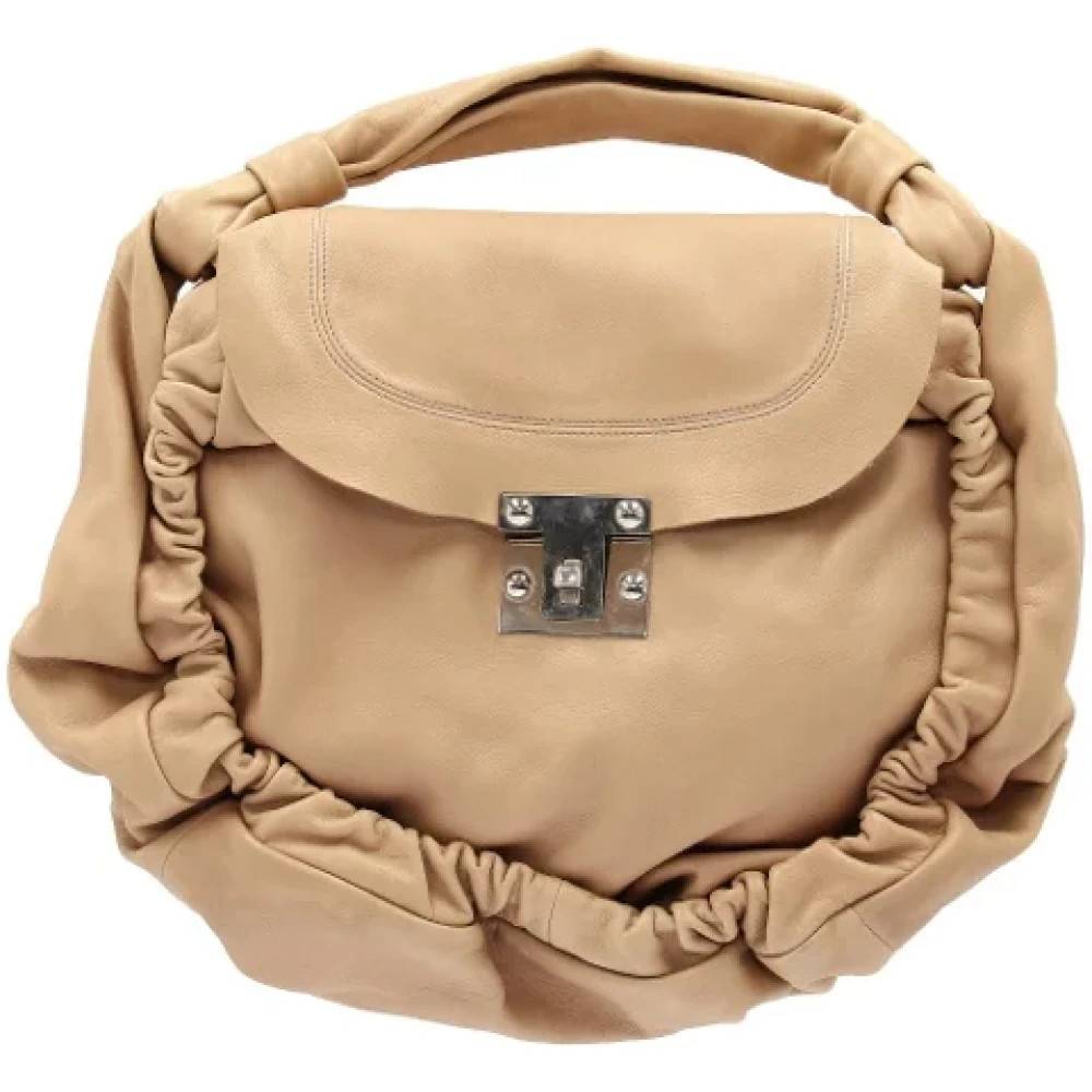 Marni Pre-owned Pre-owned Laeder hndtasker - Vintage - Dame - Beige - ONE SIZE - Tyl