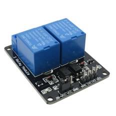 2 Channel Relay Module with Optocoupler Low Level Trigger Expansion Board: 5V