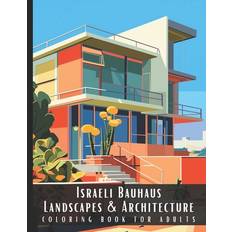 Israeli Bauhaus Landscapes & Architecture Coloring Book for Adults - Artful Palette - 9798872137979