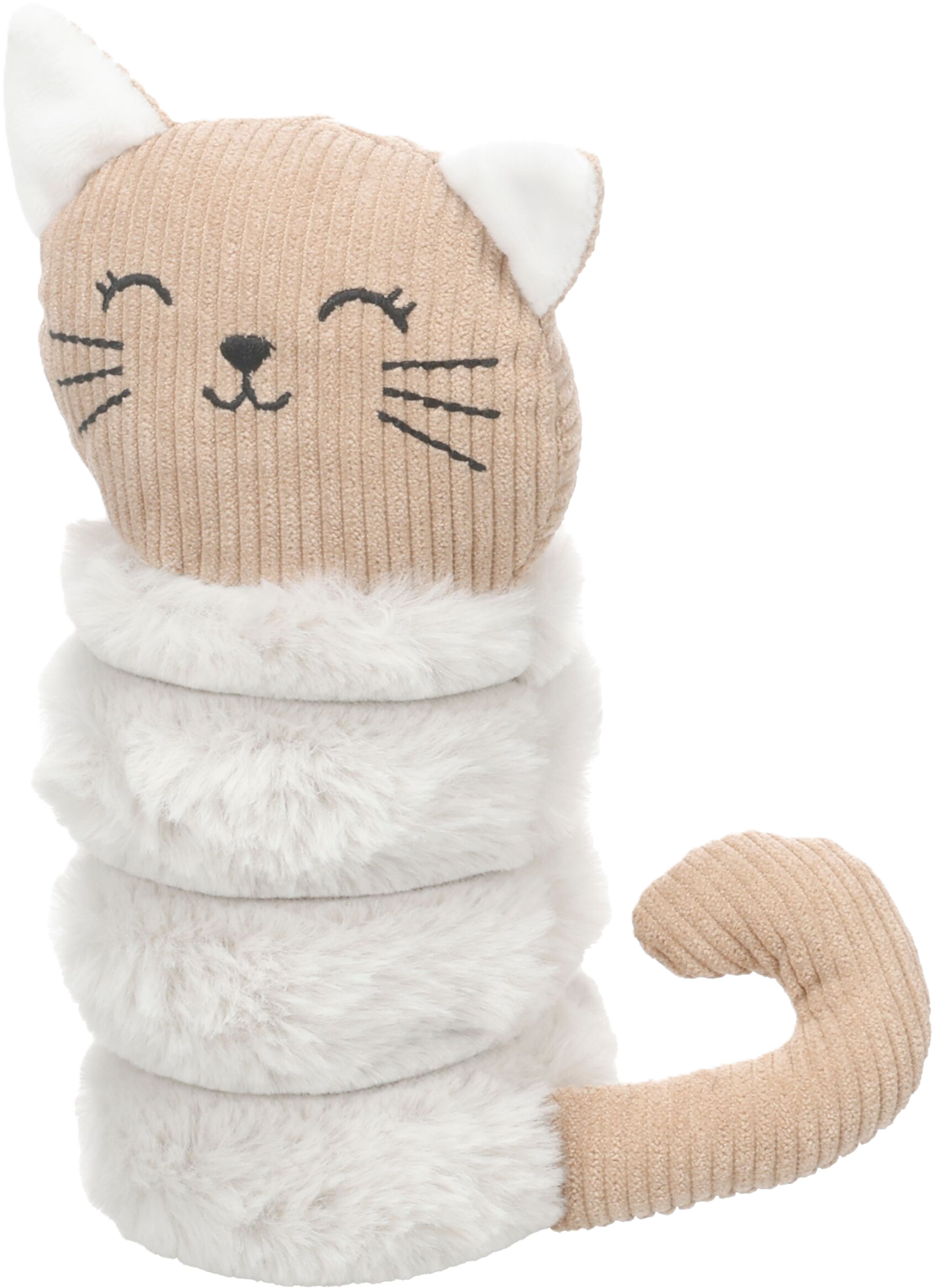 Flamingo Flamingo Hundleksak Ribola Cat Beige S, 11,5 x 6 x 15 cm
