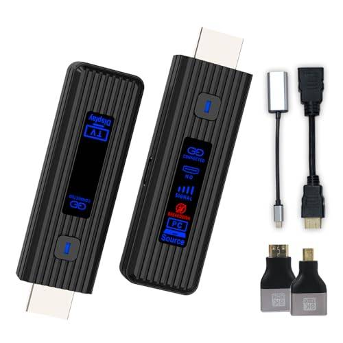 WINTEN Wireless HDMI Display Adapter, Transmitter and Receiver Set, Certified by Japan Technical Standards Association, Up to 50m Transmission Distanc