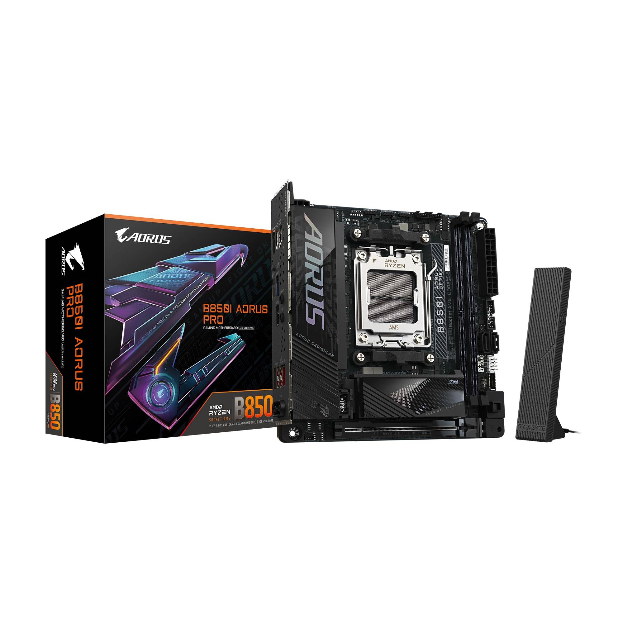 GIGABYTE B850I AORUS PRO Vit Spelmoderkort för AMD Ryzen MB6680 - Mini-ITX
