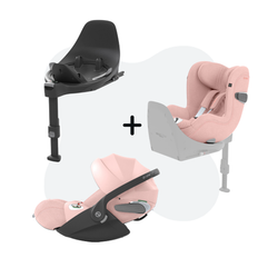 Cybex Cloud T + Sirona T + Base T Peach Pink (Plus) Package Deal