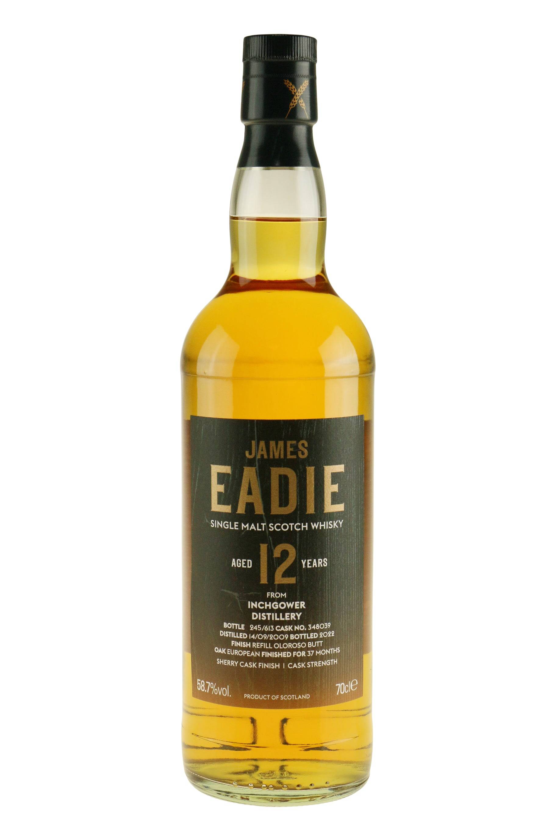 Inchgower James Eadie Single Cask #348039 2022