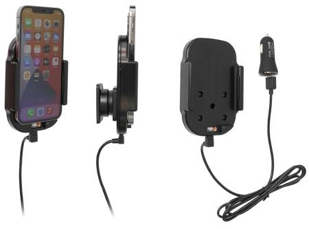 Brodit Qi trådløs aktiv mobilholder med billader, Apple iPhone 12