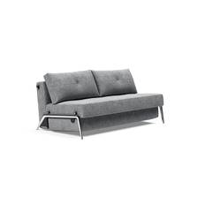 Innovation Cubed sovesofa 160 (565 Twist Granite, aluminium)