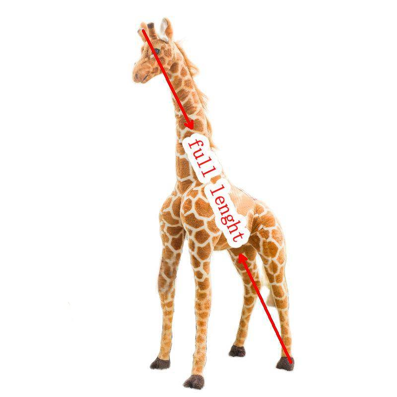 35-140cm Jättestor Docka Giraff Plyschleksak Söta Gosedjur Stora Hjortdockor Mjuk Djurkudde Födelsedagspresent Flickor Pojkar giraff