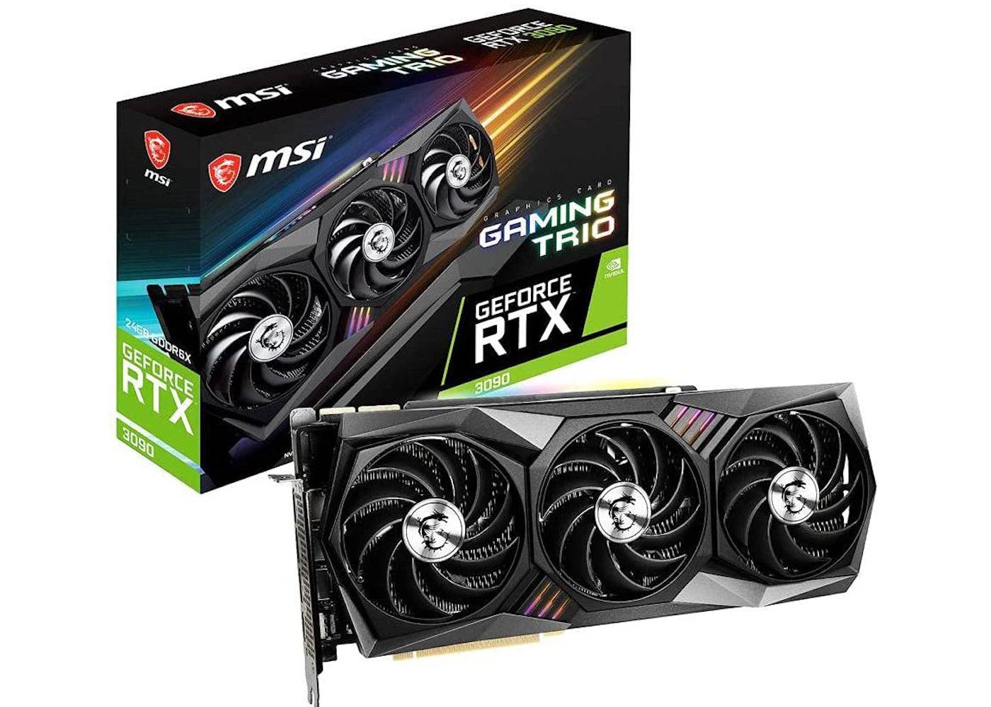 NVIDIA MSI GeForce RTX 3090 Gaming Trio 24G Graphics Card - One Size (One Size)