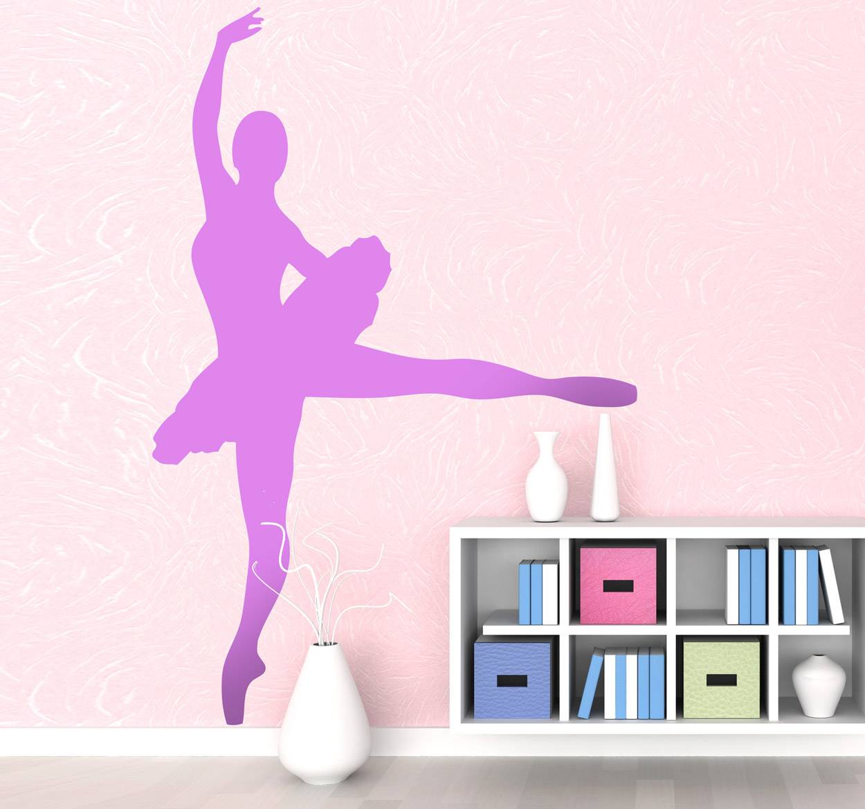 Ballerina dansare vägg klistermärke