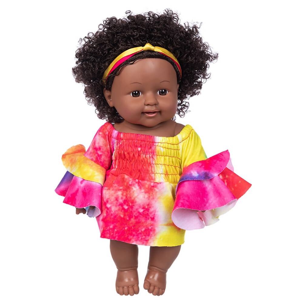 Reborn Baby Doll Vinyl 35cm Krøllet Hår