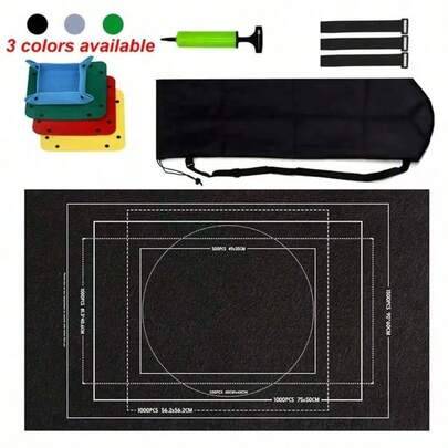 1 set pusselmatta för förvaring, lämplig för vuxenpussel med 1500–3000 bitar, finns i svart, grått, grönt och andra specifikationer, pusseltillbehör - Multifärgad (Multi-size)