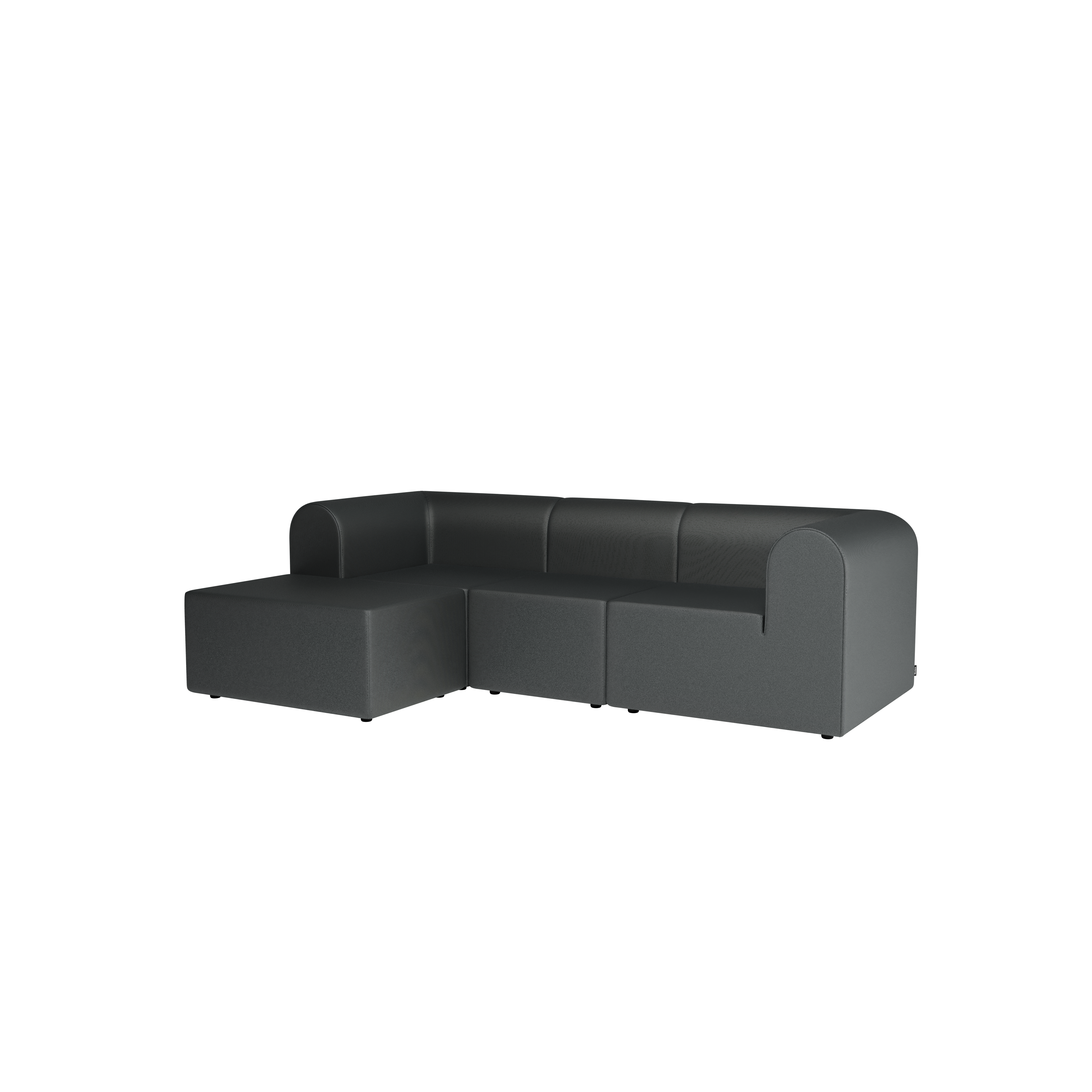 Paradigm 3-personers sofa med pouf venstre fra Montana Hallingdal 166 - Jacobsen Plus
