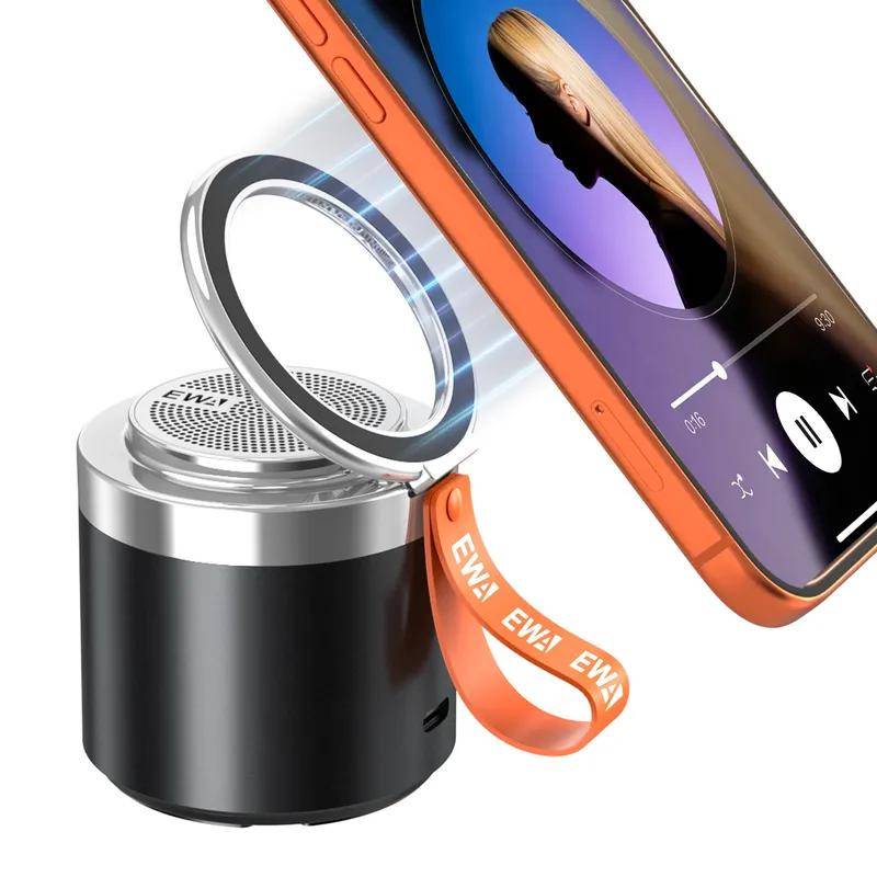 Ny EWA 2-i-1 Magnetisk Bluetooth-högtalare Utomhus Trådlös Bas Metall Bärbar Stativ Bluetooth 5.4 HD Mini Ljudhögtalare