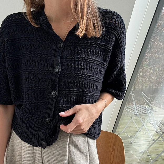 Garnpakke - Other Loops, Lacey Loop Cardigan Hindbærpink XXL