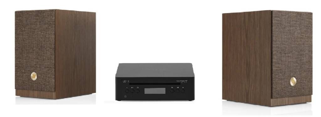 Audio Pro WiFi High-Power Micro Stereo Valnöt Trä Högtalare - Svart CD