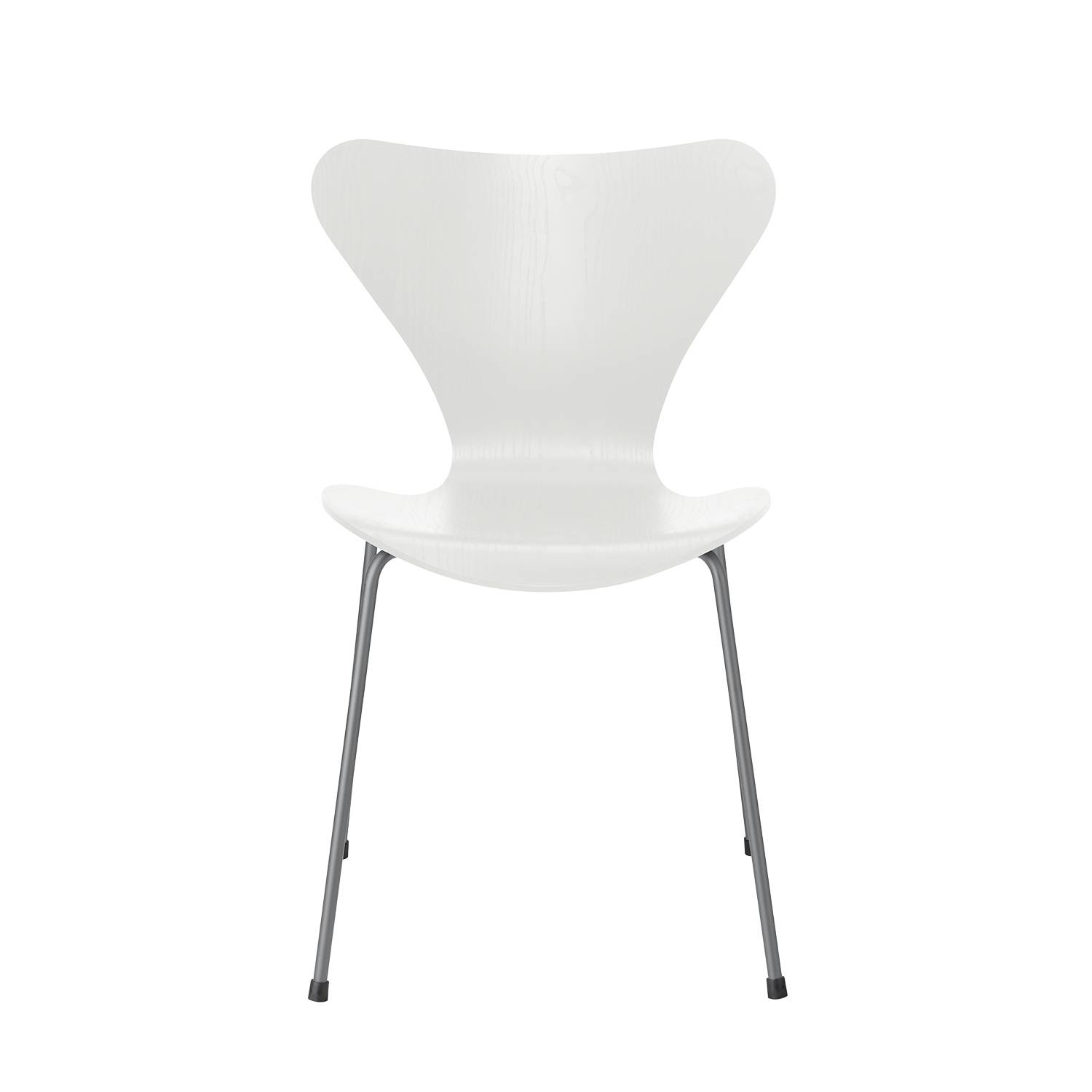 Serie 7 3107 Stol af Arne Jacobsen Silver Grey Farvet ask - Hvid.