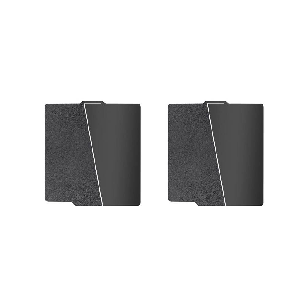 2pcs 257x257mm Black PEI Double Sided Build Plate for Bambu-Lab A1/X1C/X1/X1E/P1P/P1S, Smooth PEI&Textured PEI Plate