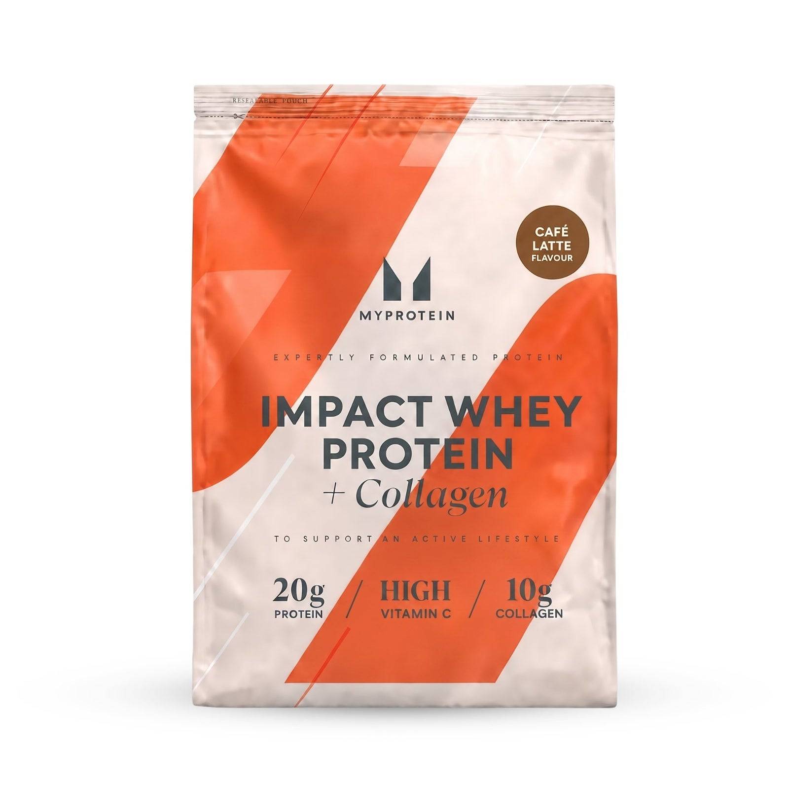 Impact Whey Protein + Kollagen - 780g - 30servings - Cafe Latte