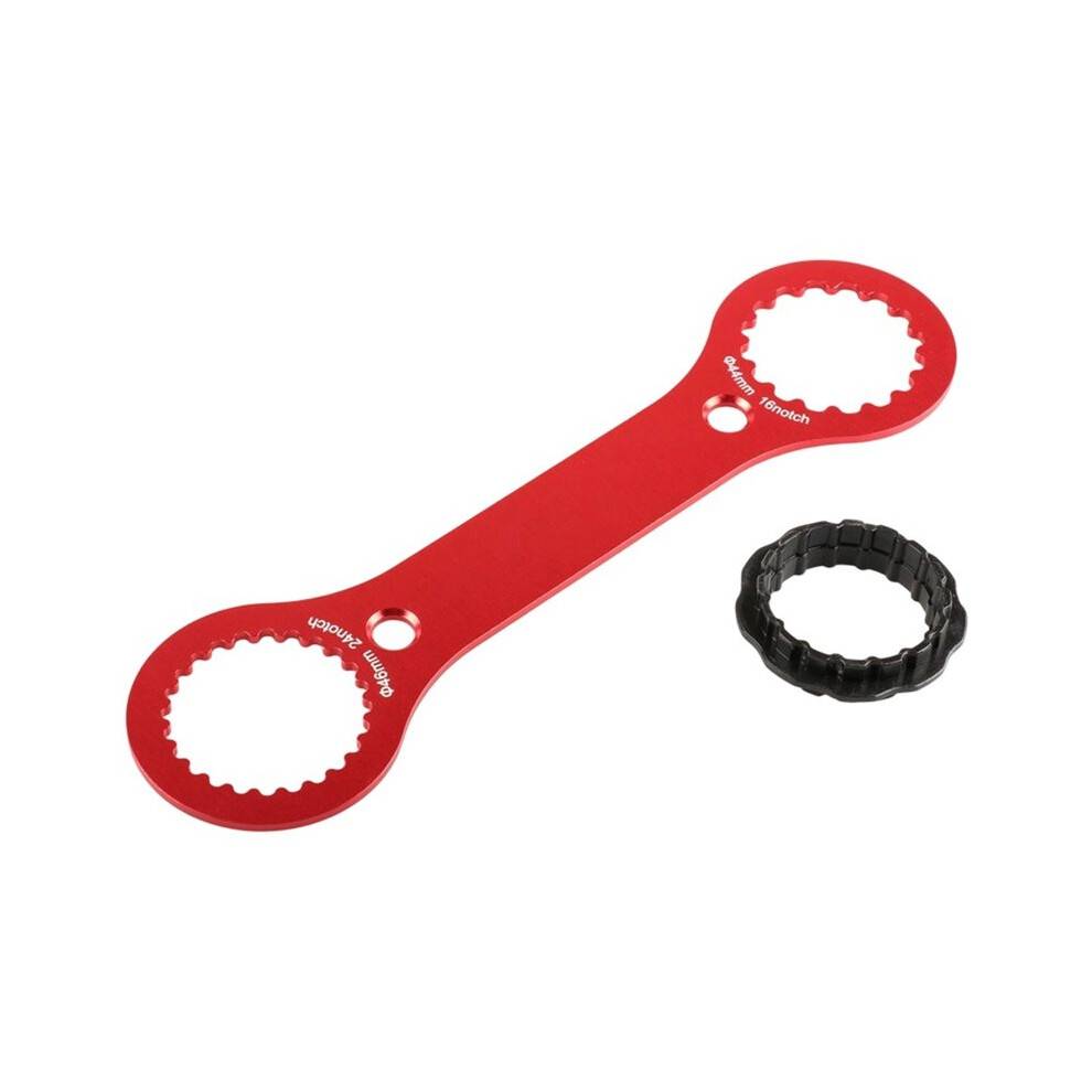 Mountain Bike Bottom Bracket Wrench, Aluminum Alloy Hollow Chainring Removal and Installation Tool