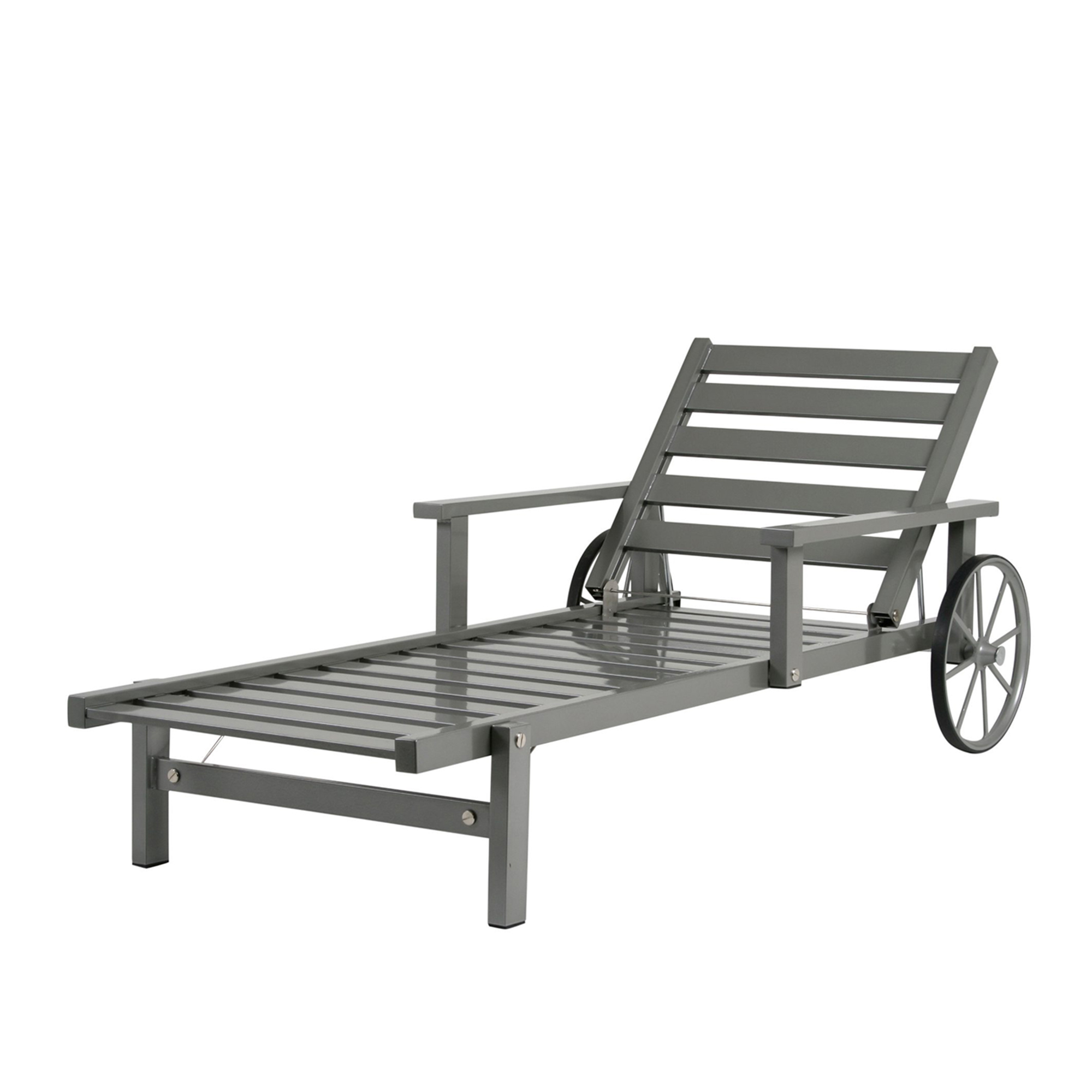 Fri Form - Liggvagn Aluminium Grå - Solsängar - Elsa Stackelberg - Metall