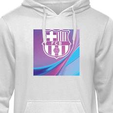 Børne-Hoodie | Blød Hættetrøje til Børn FC Barcelona grå 12-13 År