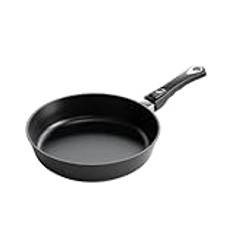 AMT gastrogjutjärn specialutgåva Klaus grillad, hög design, Ø 28 cm, 7 cm hög, avtagbart handtag, hållbart och klimatvänligt, återbeläggning möjlig, induktion, AMZN-KG-I-7L28-Z20B