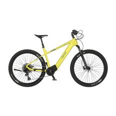 FISCHER E-Mountainbike MONTIS 8.0i, Elektrofahrrad für Damen und Herren, RH 43 cm, Mittelmotor 90 Nm, 36 V Akku, Gelb