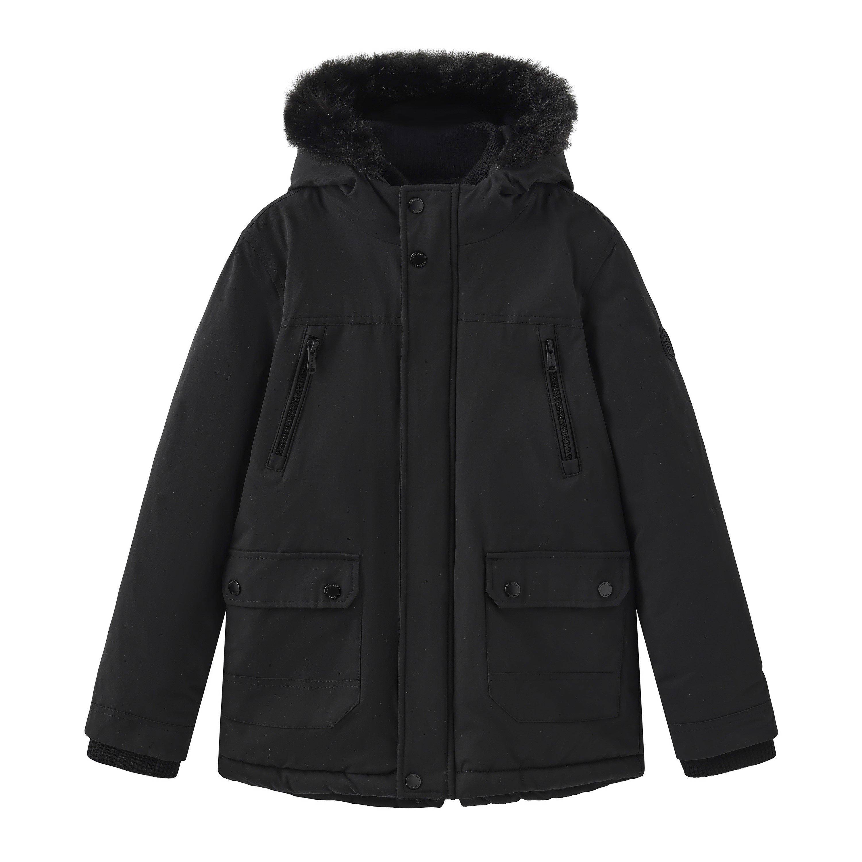 Firetrap Kids Cotton Faux Fur Long Sleeve Parka