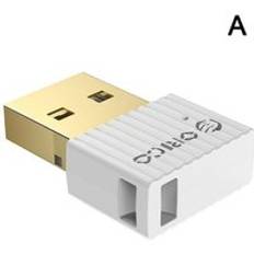 5.0 bluetooth adapter usb bluetooth dongle adapter 5.0 bluetooth musik ljudmottagare sändare för pc högtalare mus bärbar dator - Vit