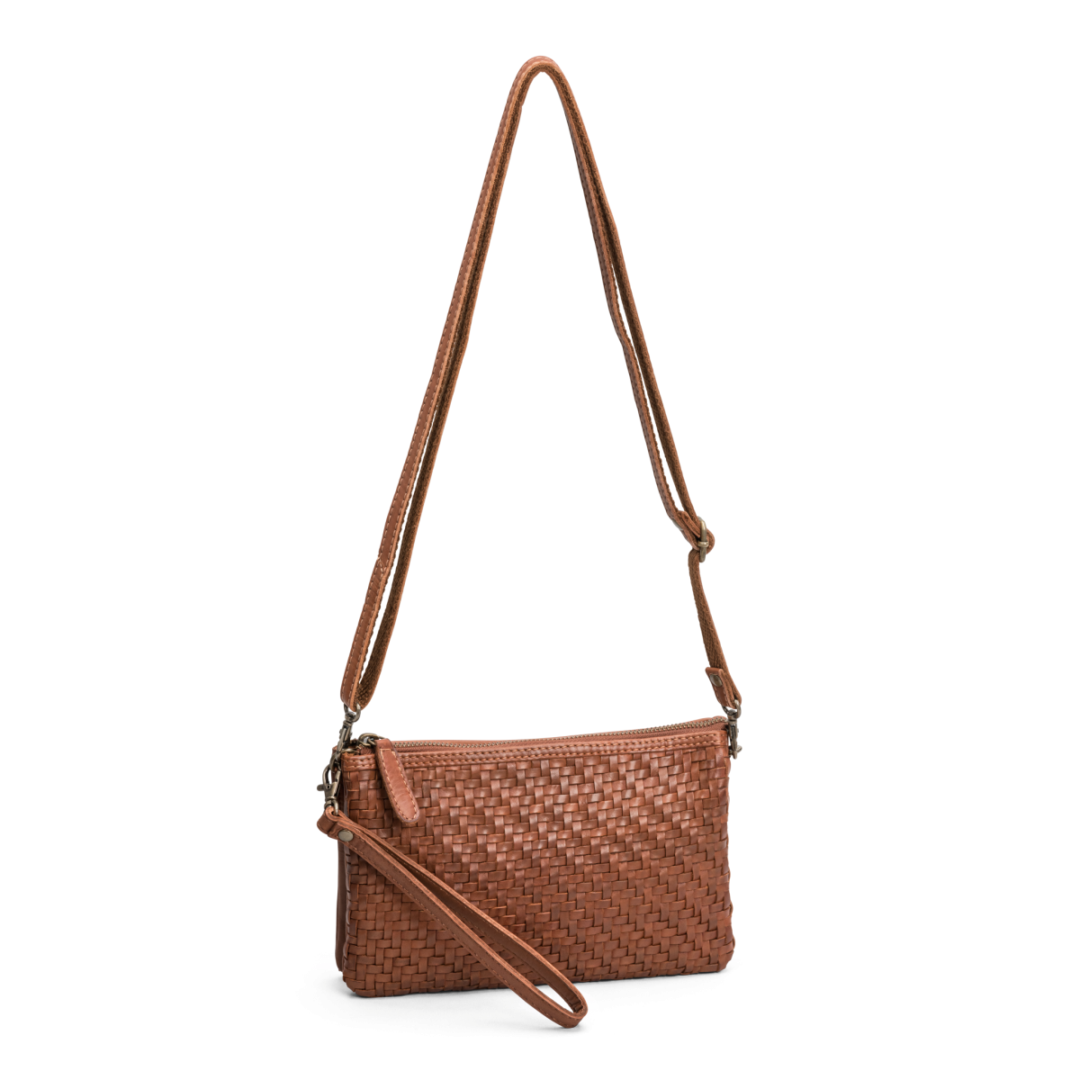 House of Nordic Clutch Axelremsväska 23cm, Cognac